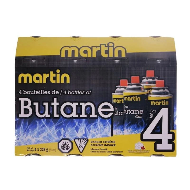 Martin Fuel bottles Pack of 4 Butane Bottles 3 Martin Fuel bottles Pack of 4 Butane Bottles