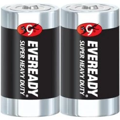 Eveready Super Heavy Duty D Batteries