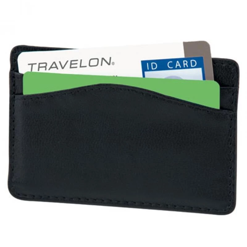 Travelon Accessories Safe ID Leather Card Sleeve 72218 4 Travelon Accessories Safe ID Leather Card Sleeve 72218 - Image 2