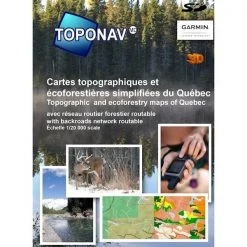 Toponav Maps and software Topographic And Ecoforestry Maps of Quebec
