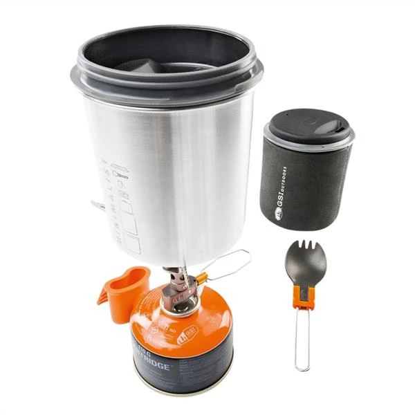 GSI Camping cookware Glacier Stainless Minimalist II Cookset 3 GSI Camping cookware Glacier Stainless Minimalist II Cookset