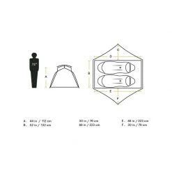 NEMO Equipment Family tents Aurora 2P Backpacking Tent and Footprint -Deals Outdoors Store 811666031358 dimensions