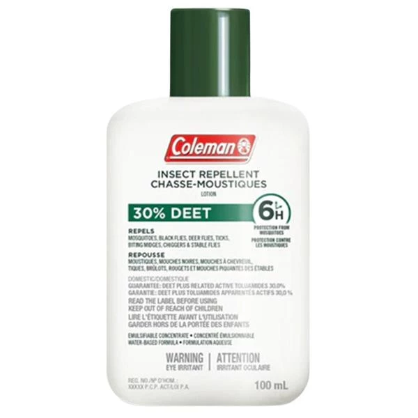 Coleman Bug spray and insect repellent lotions Insect Repellent 100 ml DEET 30 % 3 Coleman Bug spray and insect repellent lotions Insect Repellent 100 ml DEET 30 %