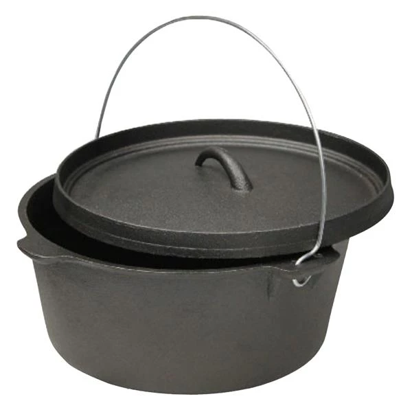 World Famous Camping cookware Dutch Ovens Cast Iron Cauldron - 8 quart 3 World Famous Camping cookware Dutch Ovens Cast Iron Cauldron - 8 quart