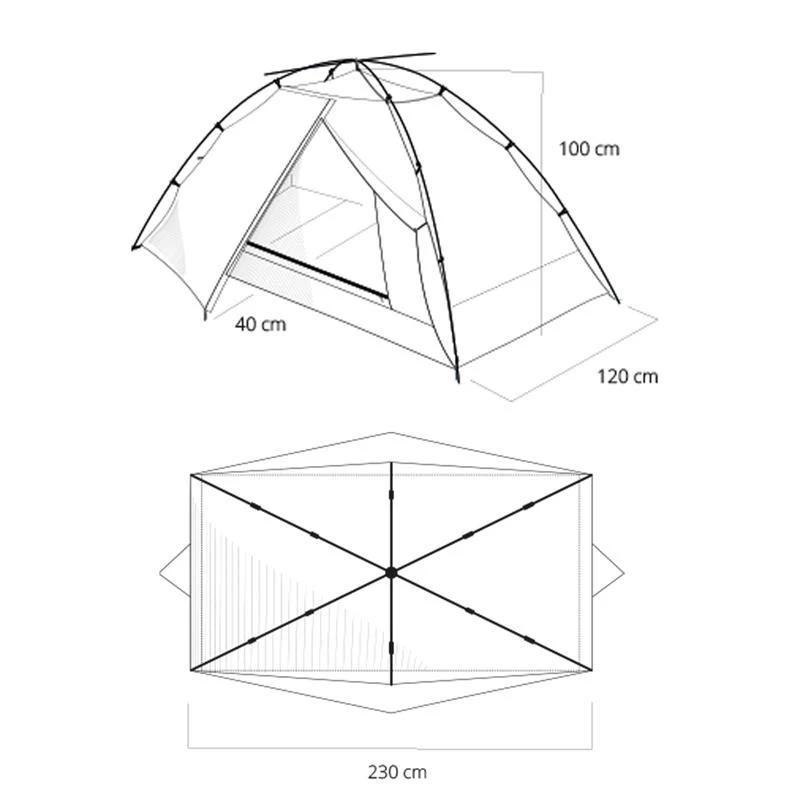 Qaou 1-3 person tents Beluga 6 in 1 Hammock Tent 6 Qaou 1-3 person tents Beluga 6 in 1 Hammock Tent - Image 4