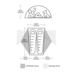 Big Agnes 1-3 person tents Copper Spur HV UL2 Tent